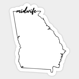 Georgia Midwife - Perfect Gift for midwifery Sticker